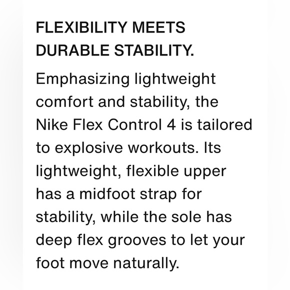 New in box Nike Flex Control 4  Men’s workout shoes, rubber shoes white size 9.5 - Picture 12 of 12